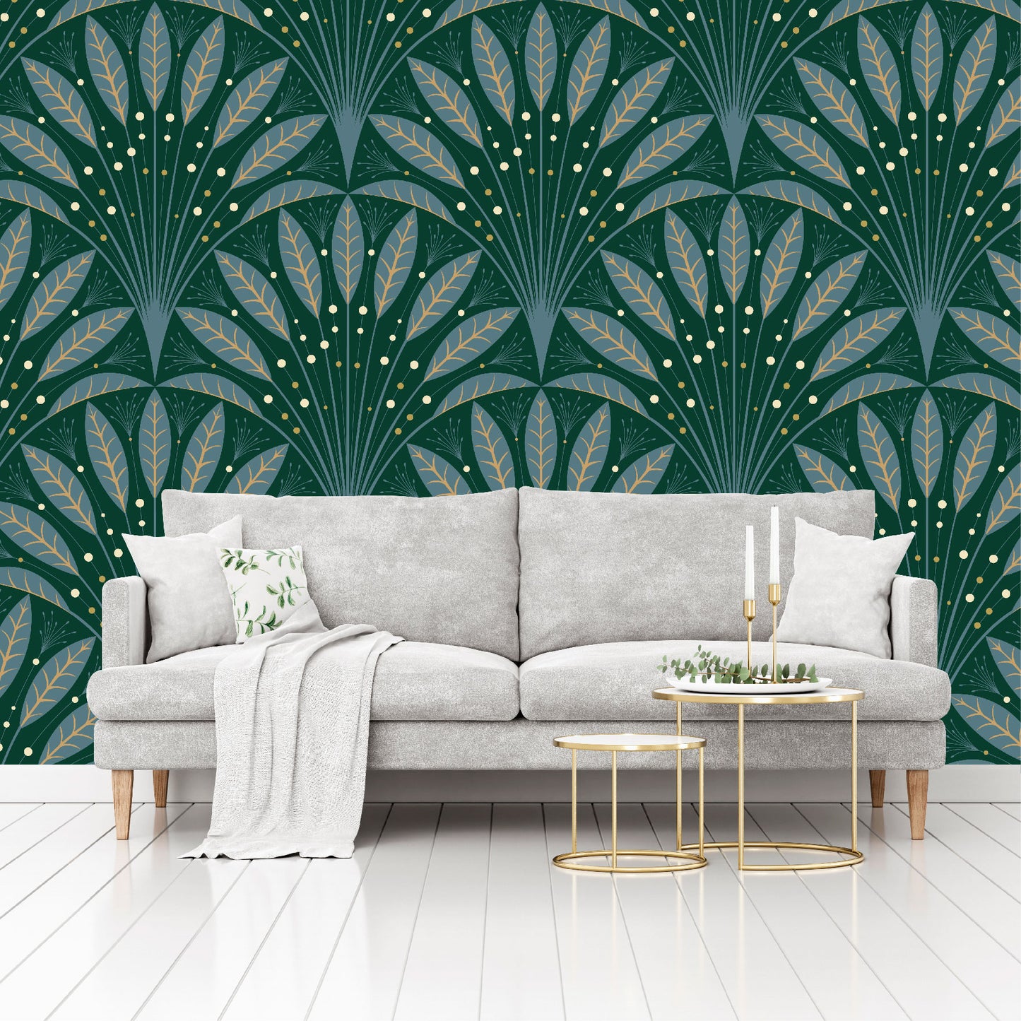 Patrón Hojas Mágicas - MT554 - Verde