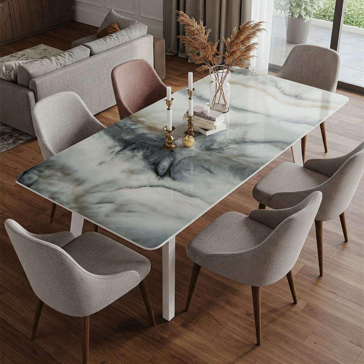 Vinilo Autoadhesivo Simil Marmol - 100x100cm - MM3556