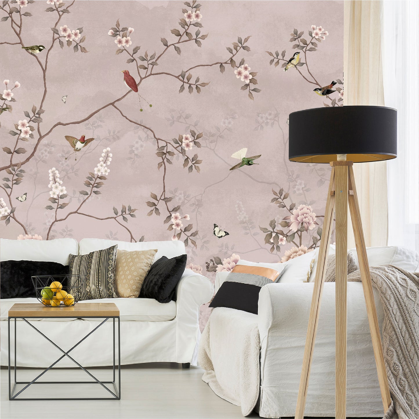 Mural Tropical Campestre Floral - MT310