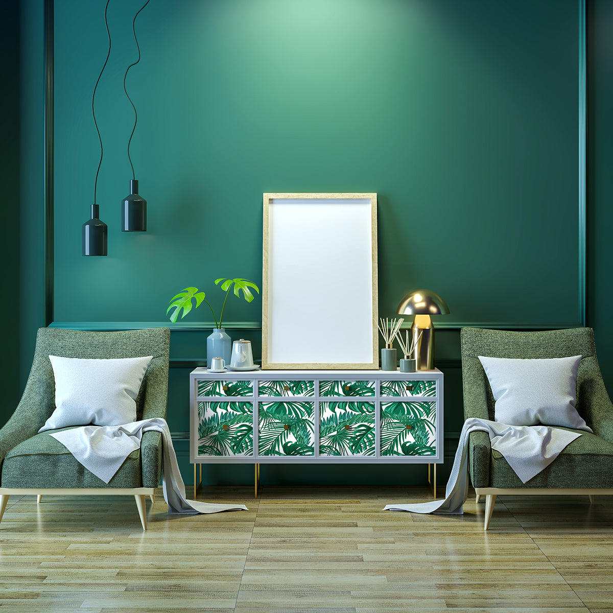 Vinilo Tropical para Muebles Modelo 611