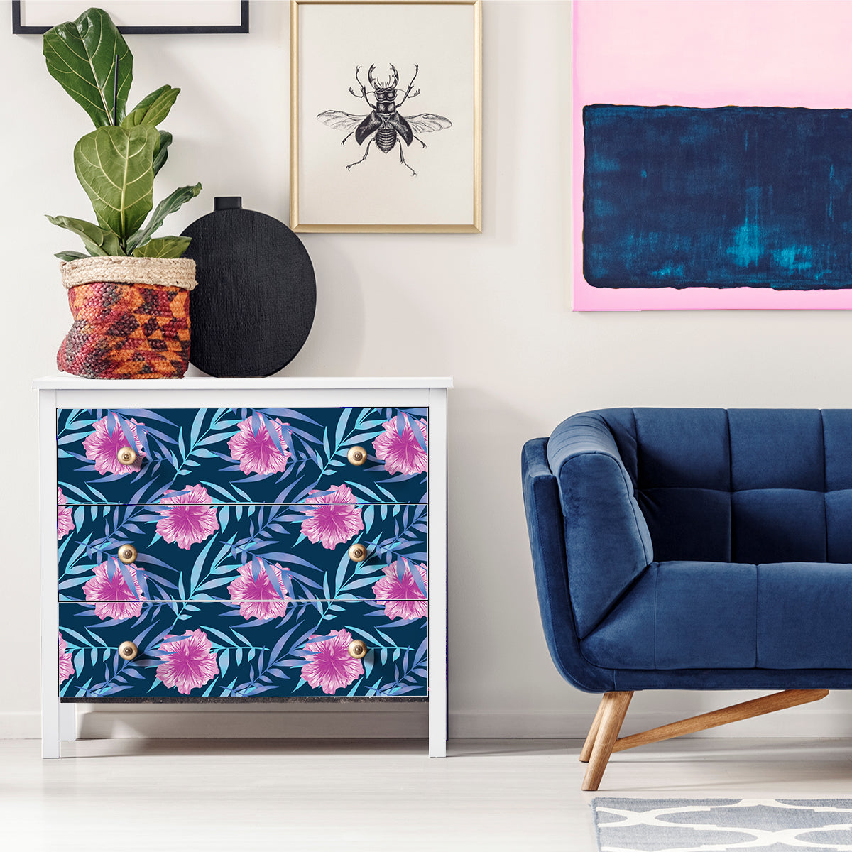 Vinilo Tropical para Muebles - M1598