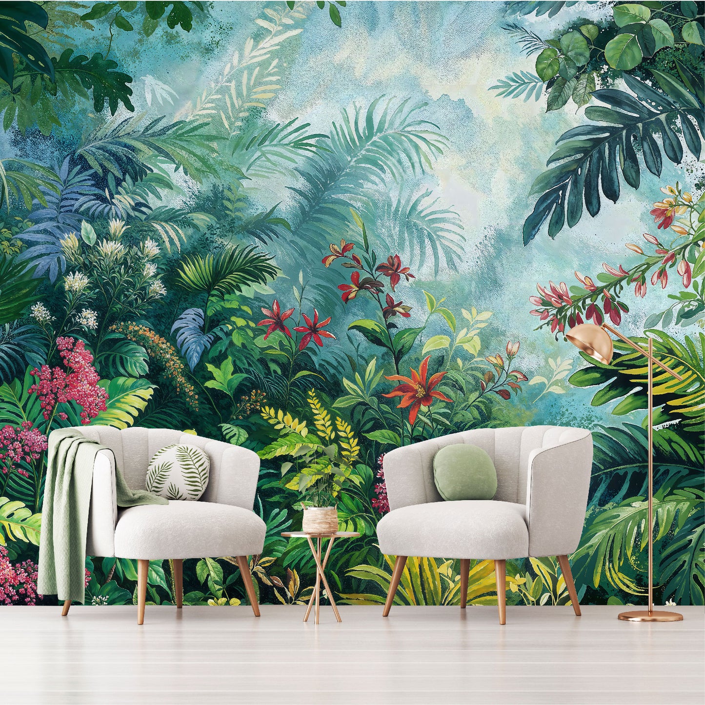 Mural Tropical Jungla Vibrante - MT555