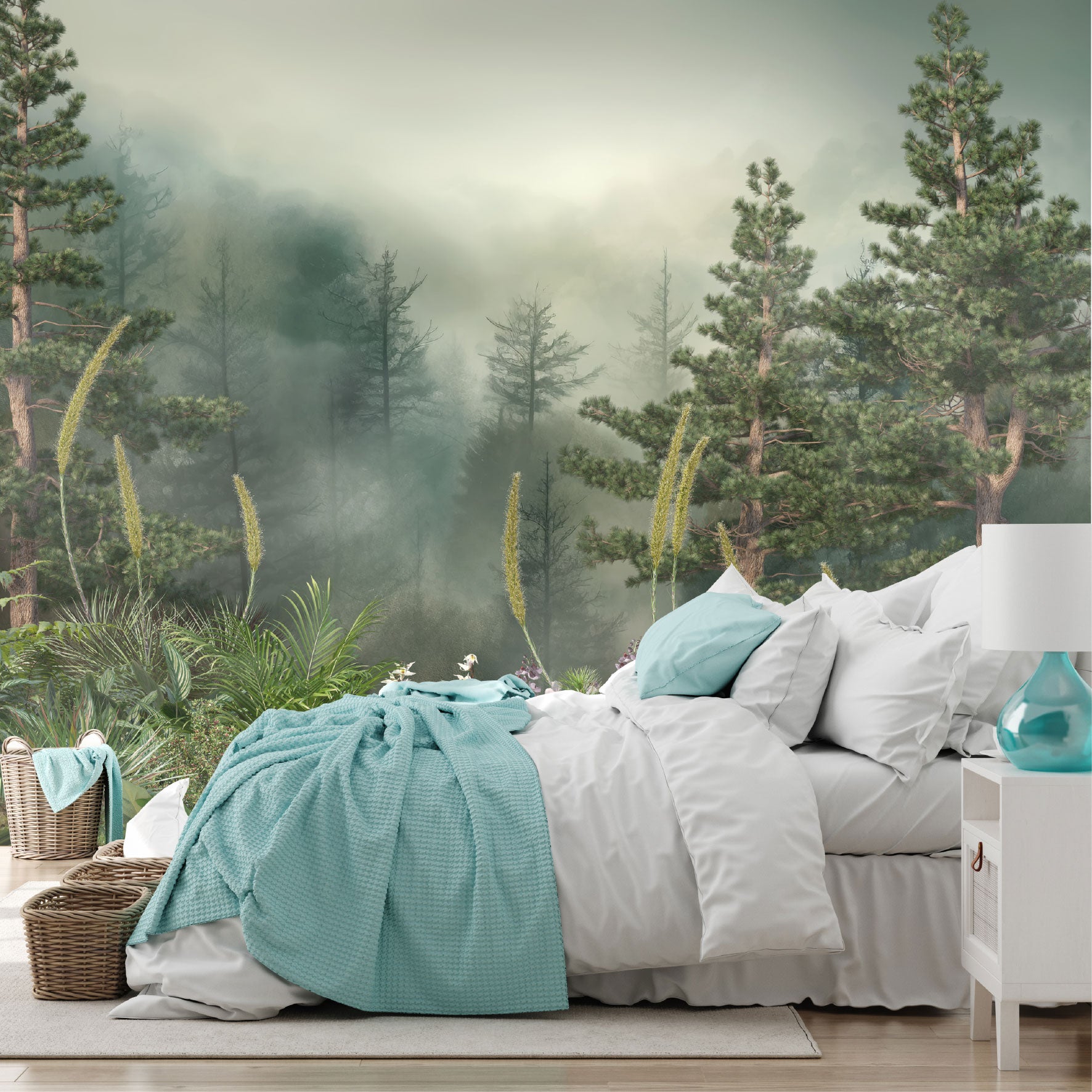 Mural Tropical Bosque Neblinoso - MT562