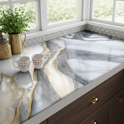 Vinilo Autoadhesivo Simil Marmol - 100x100cm - MM3552