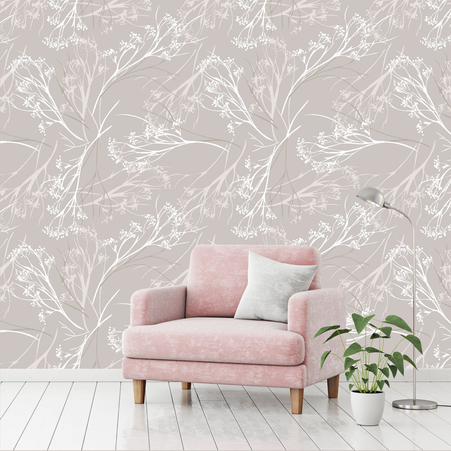 Mural Tropical Ramitas - MT333