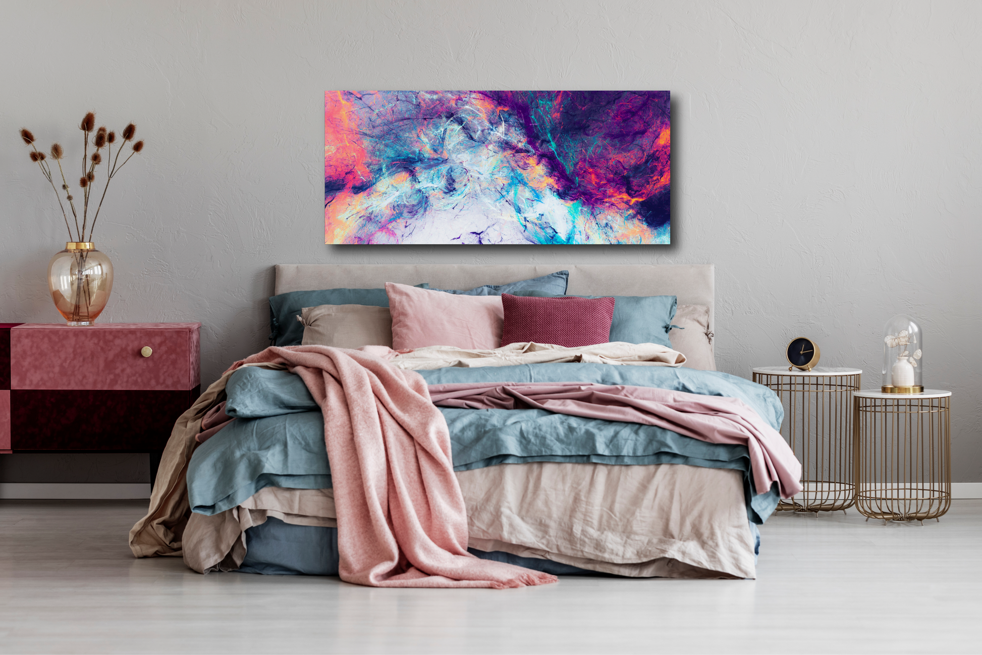 Cuadro Bastidor Impreso en Canvas - Modelo Kurt 90x40cm - CB057