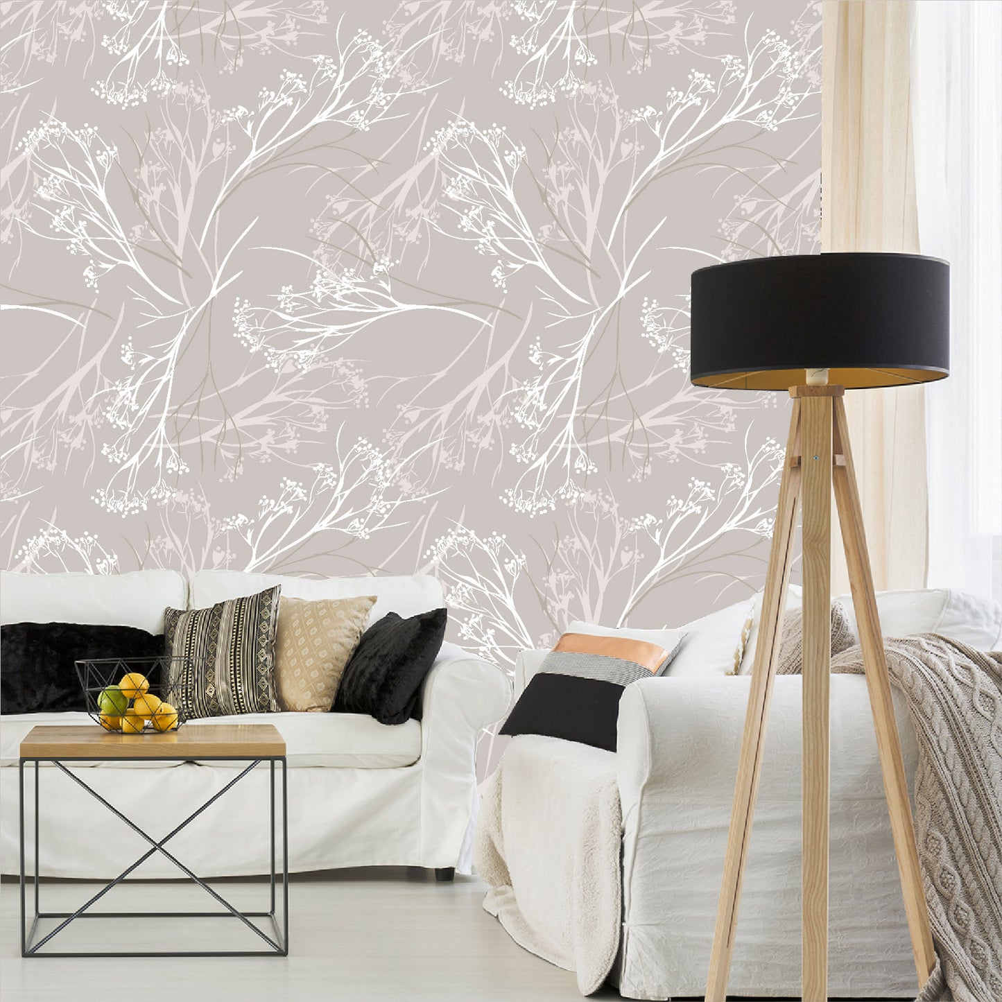 Mural Tropical Ramitas - MT333