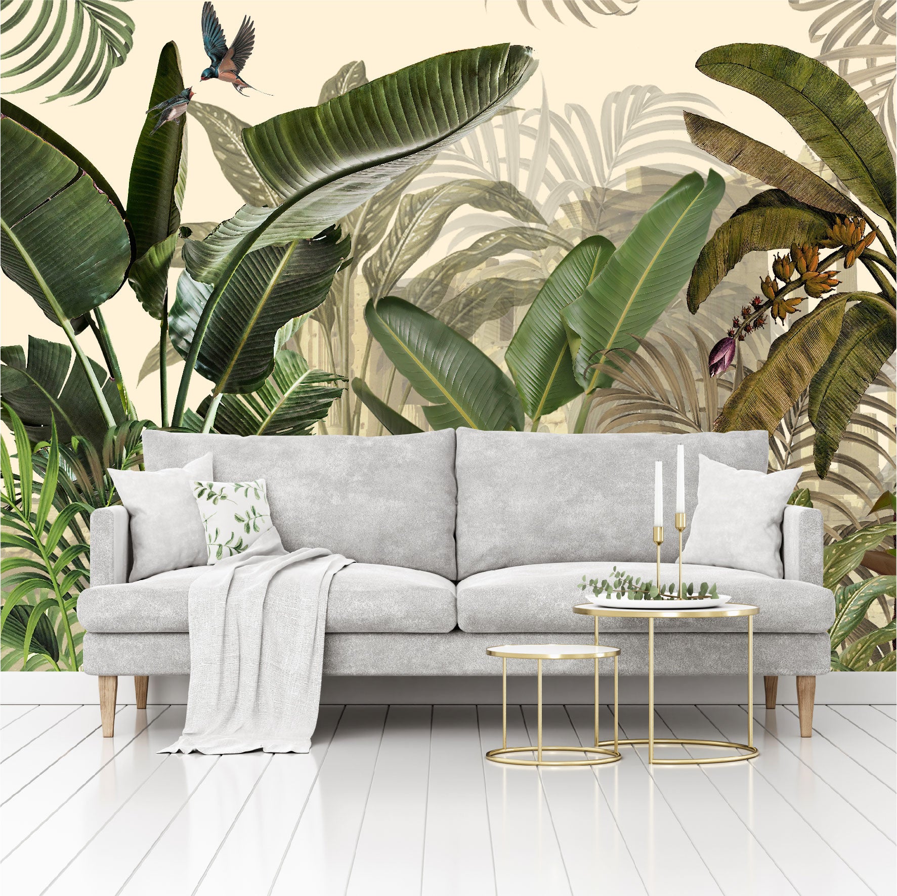 Mural Hojas Tropicales - MT370