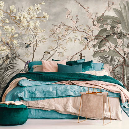 Mural Tropical Jardín Vintage - MT584