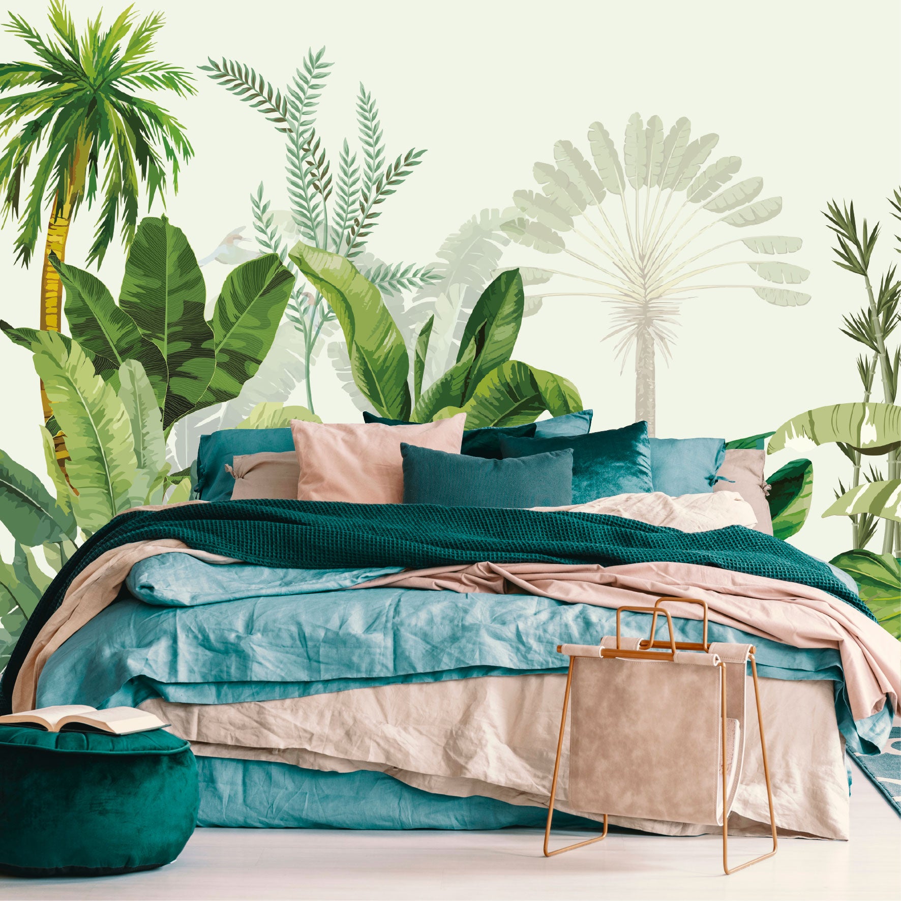 Mural Selva Tropical Ilustrada - MT575