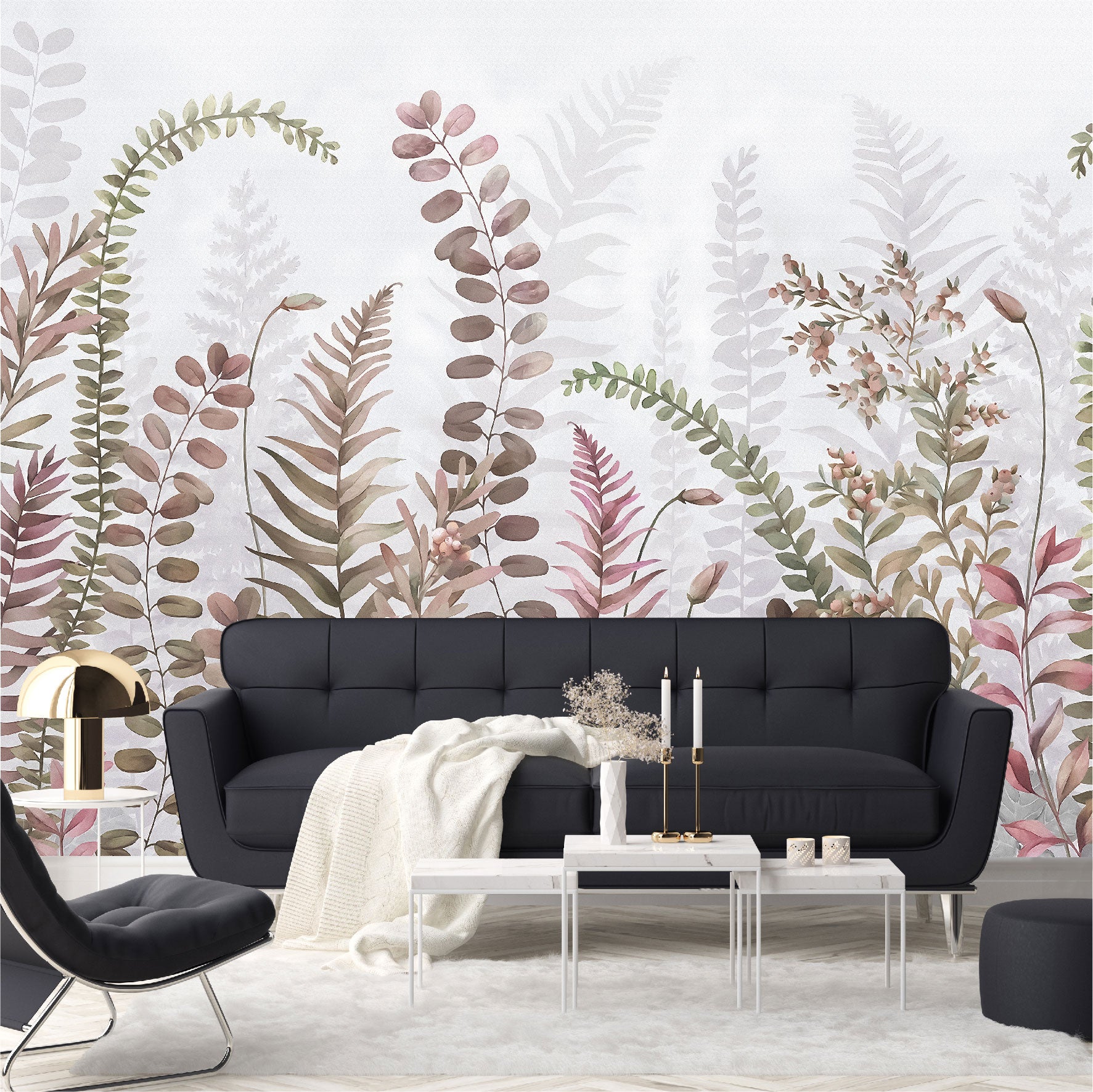 Mural Hojas Tropicales - MT378