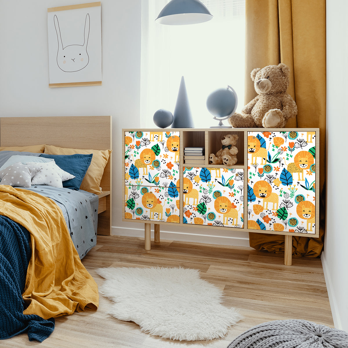 Vinilo para Muebles El Rey León de la Jungla - MI049