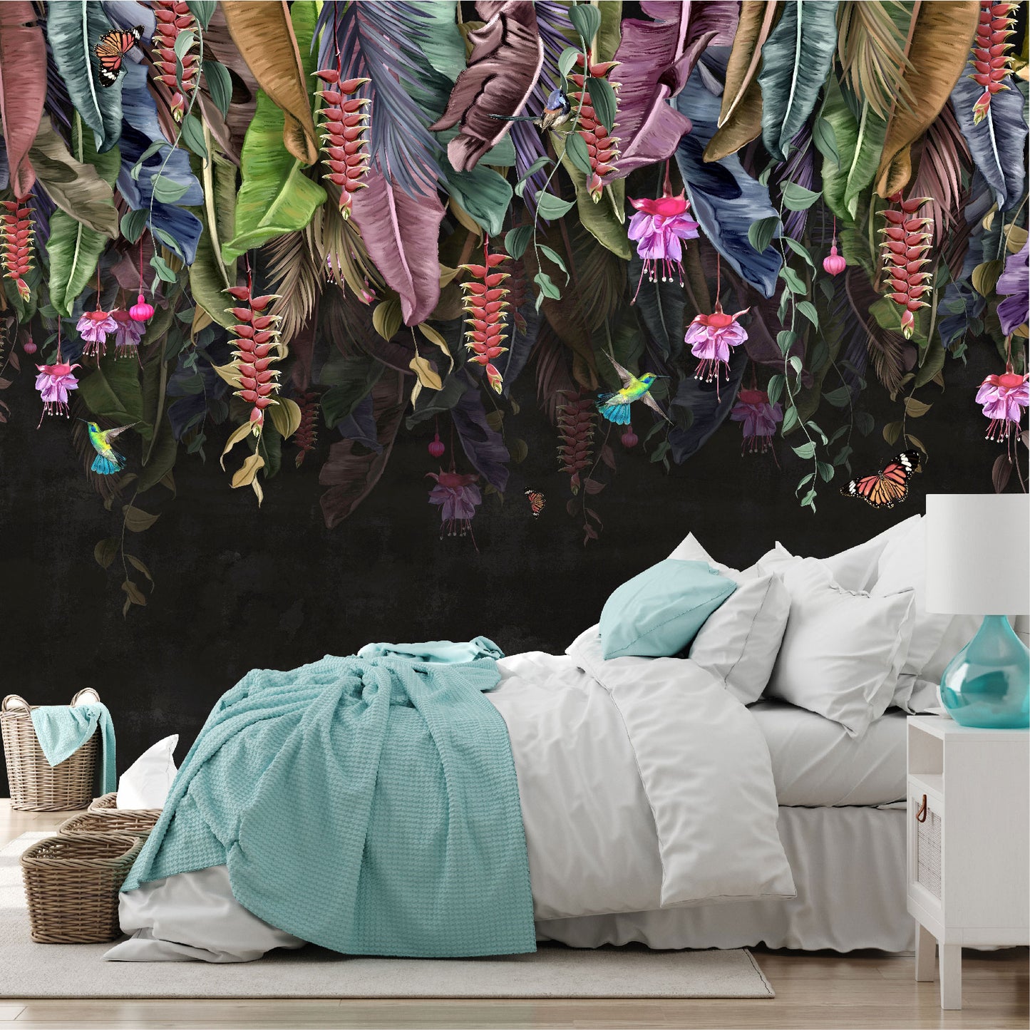 Mural Lluvia de flores tropicales - MT491