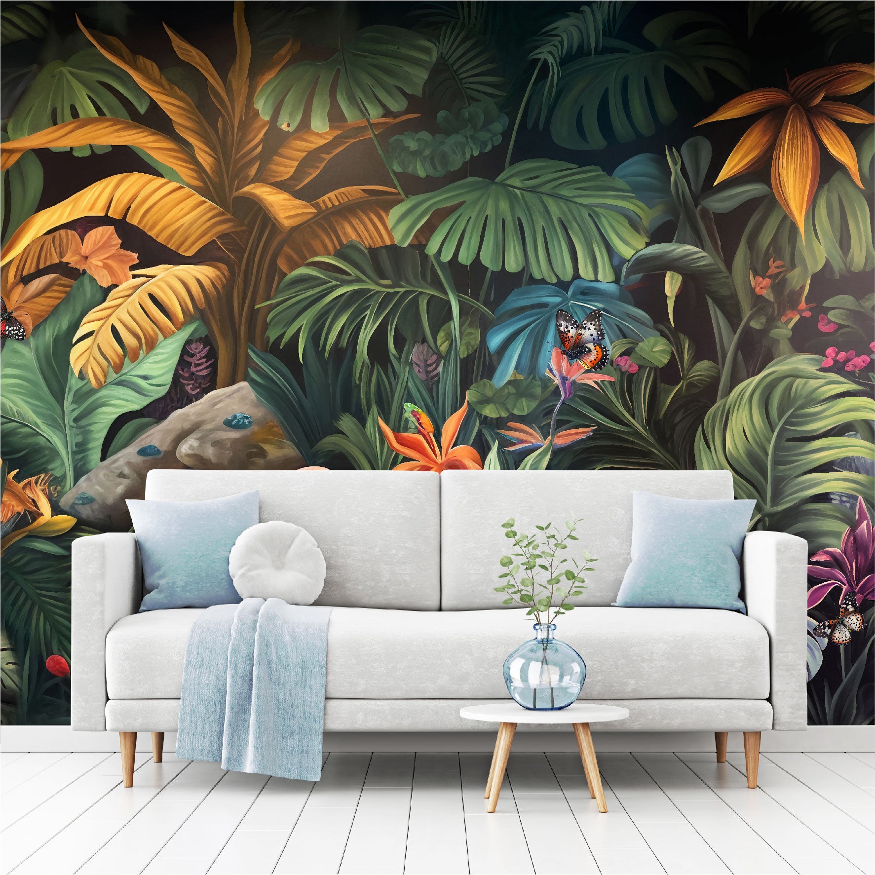 Mural Hojas Tropicales - MT407