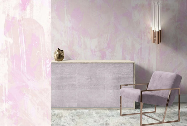 Mural Abstracto Soft Pink - MUABS015