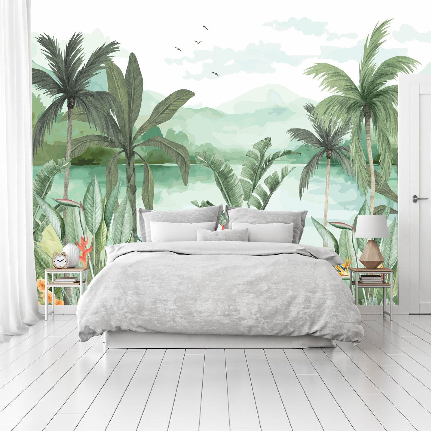 Mural Jungla Tropical Acuarelada - MT573