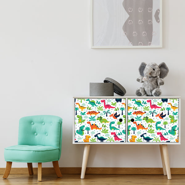 Vinilo para Muebles Dinosaurios Tropicales - MI103