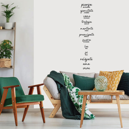 Vinilo Decorativo Frase - Piensa en positivo.. - VDC023