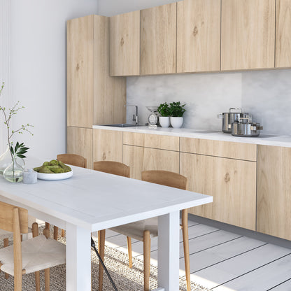 Vinilo Simil Madera Crema Textura 100% Realista  - VT002