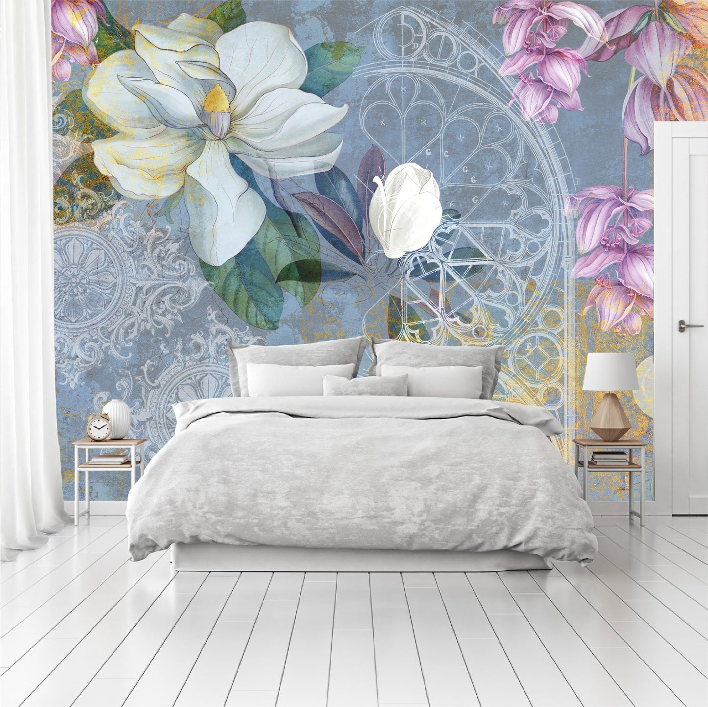 Mural Jazmines y Magnolias - MT343