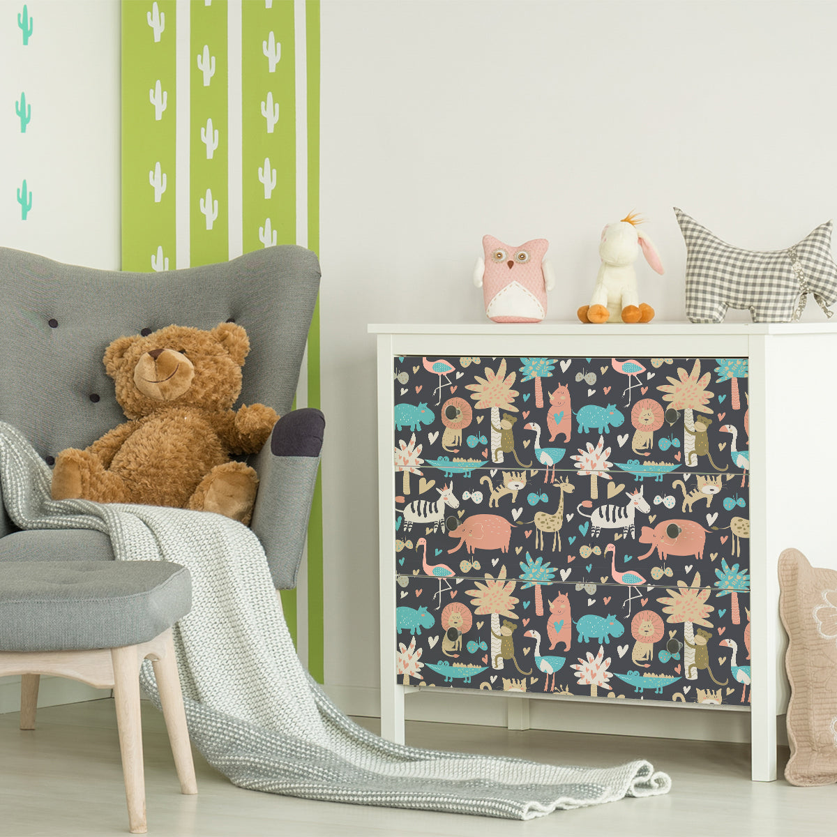 Vinilo para Muebles Animales Africano - MI085