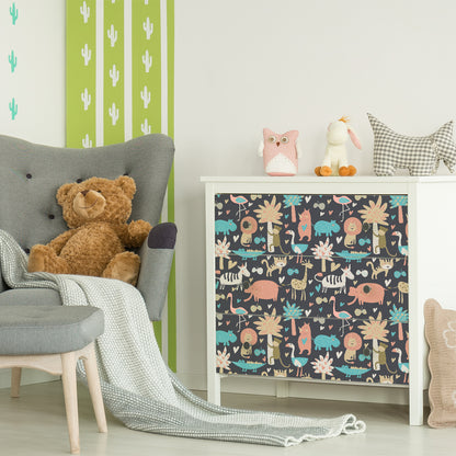 Vinilo para Muebles Animales Africano - MI085