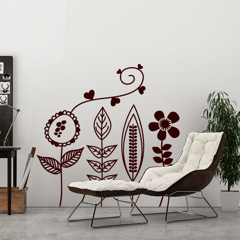 Vinilo Decorativo Flores con Diseños - VDC045
