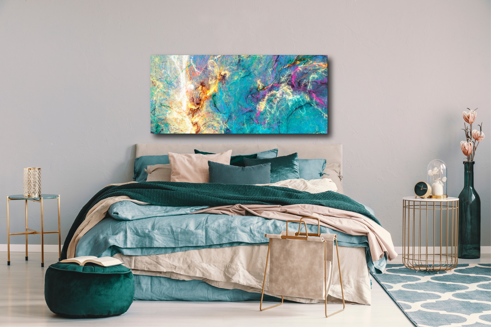 Cuadro Bastidor Impreso en Canvas - Modelo Gisbert 90x40cm - CB056