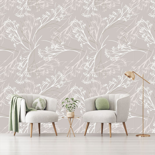 Mural Tropical Ramitas - MT333