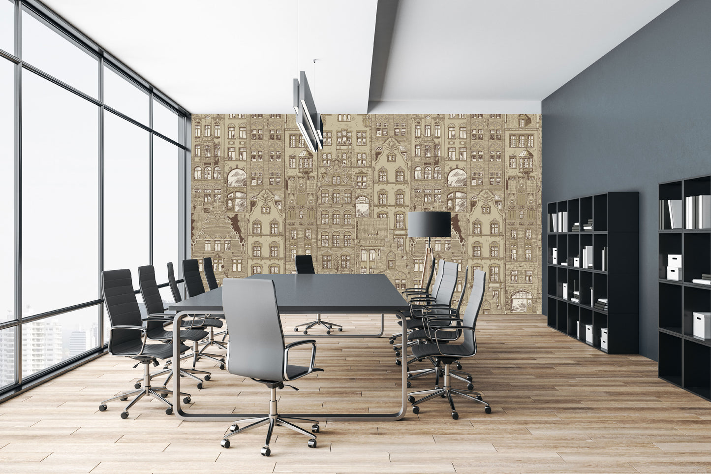 Mural Amsterdam Beige - Modelo VCORP 001