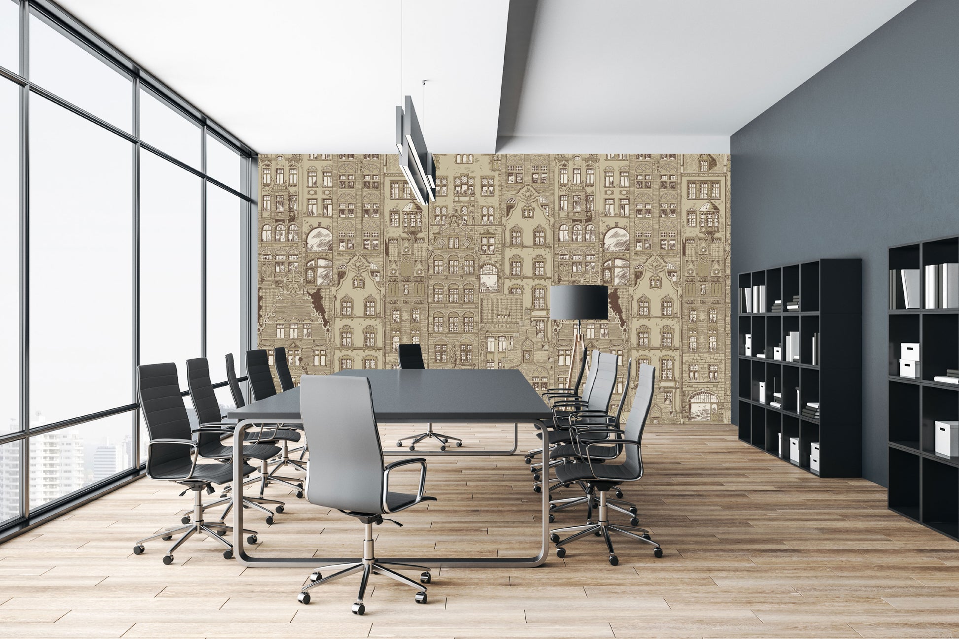 Mural Amsterdam Beige - Modelo VCORP 001