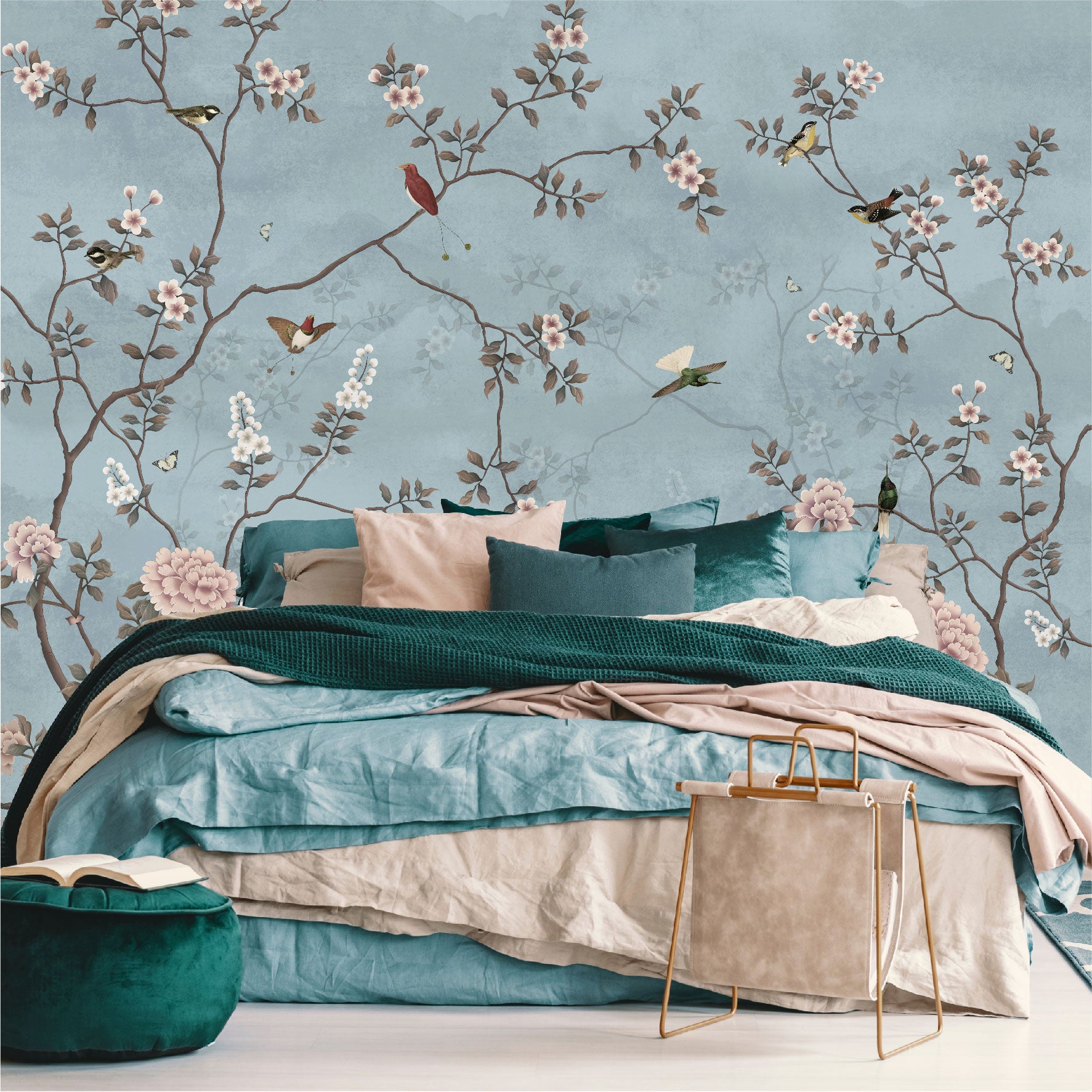 Mural Tropical Campestre Floral - MT308
