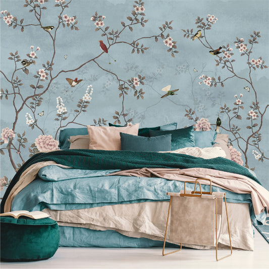 Mural Tropical Campestre Floral - MT308