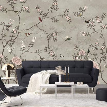 Mural Tropical Campestre Floral - MT309