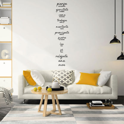 Vinilo Decorativo Frase - Piensa en positivo.. - VDC023