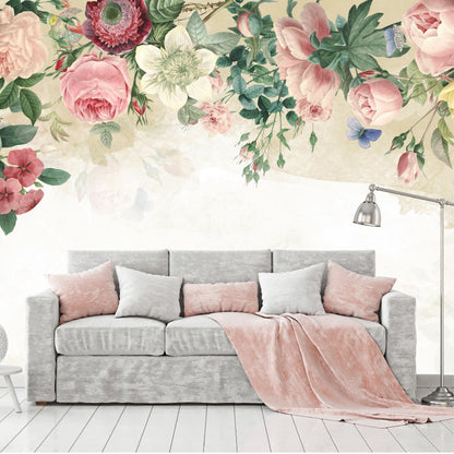 Mural Tropical Enredadera de Rosas - MT221