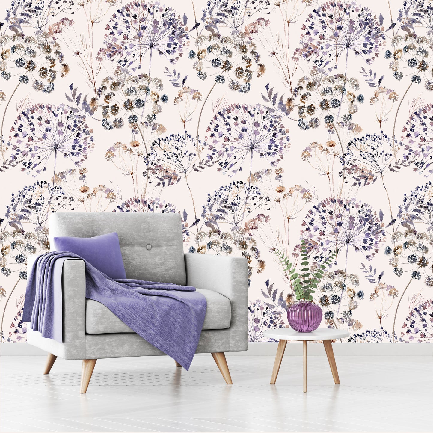 Mural Mate Flores Estilo Boho - MT425