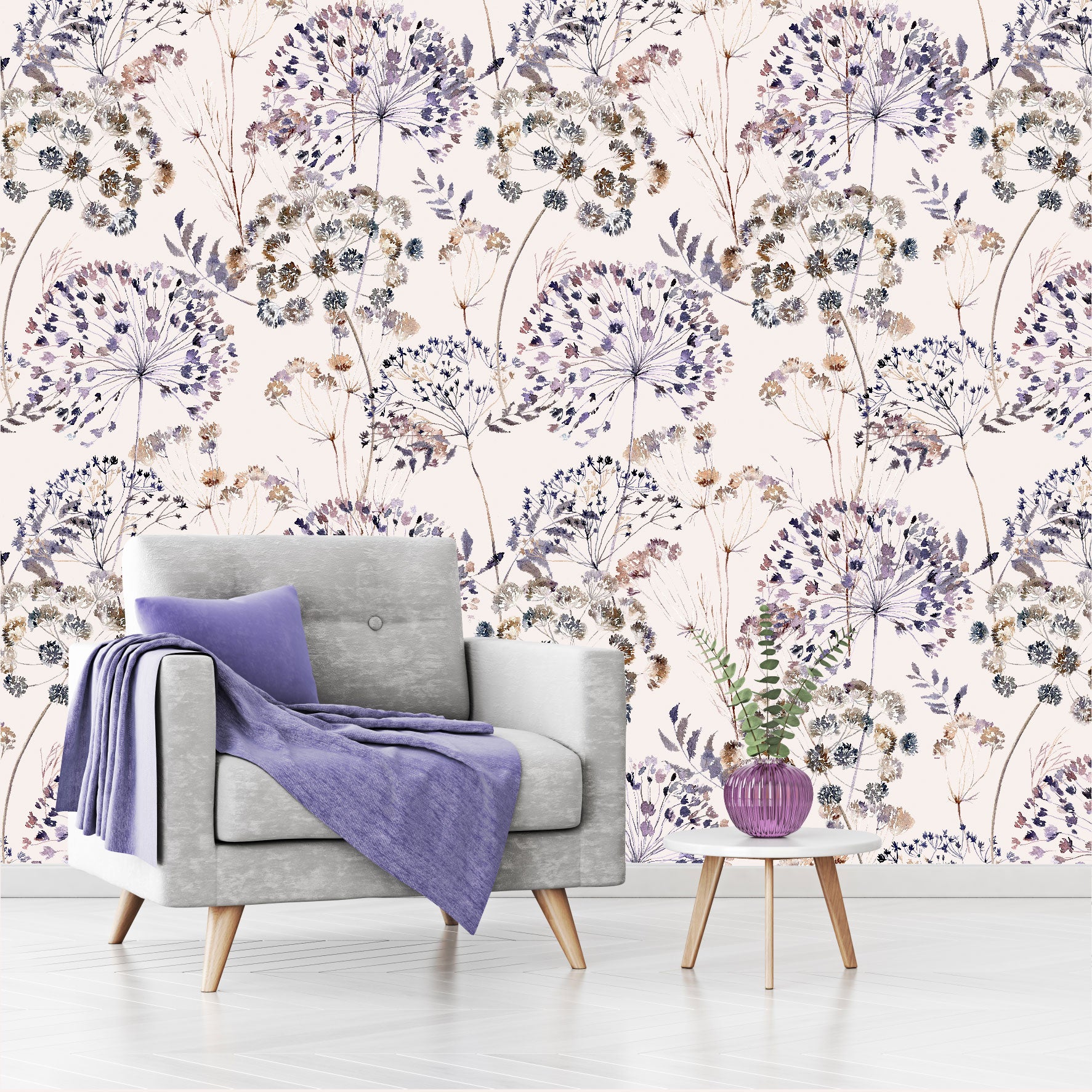 Mural Mate Flores Estilo Boho - MT425