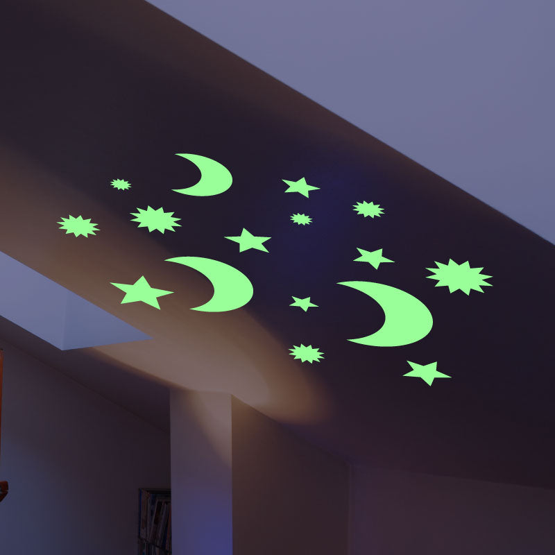 Lunas con Estrellas Fotoluminiscentes - VF021