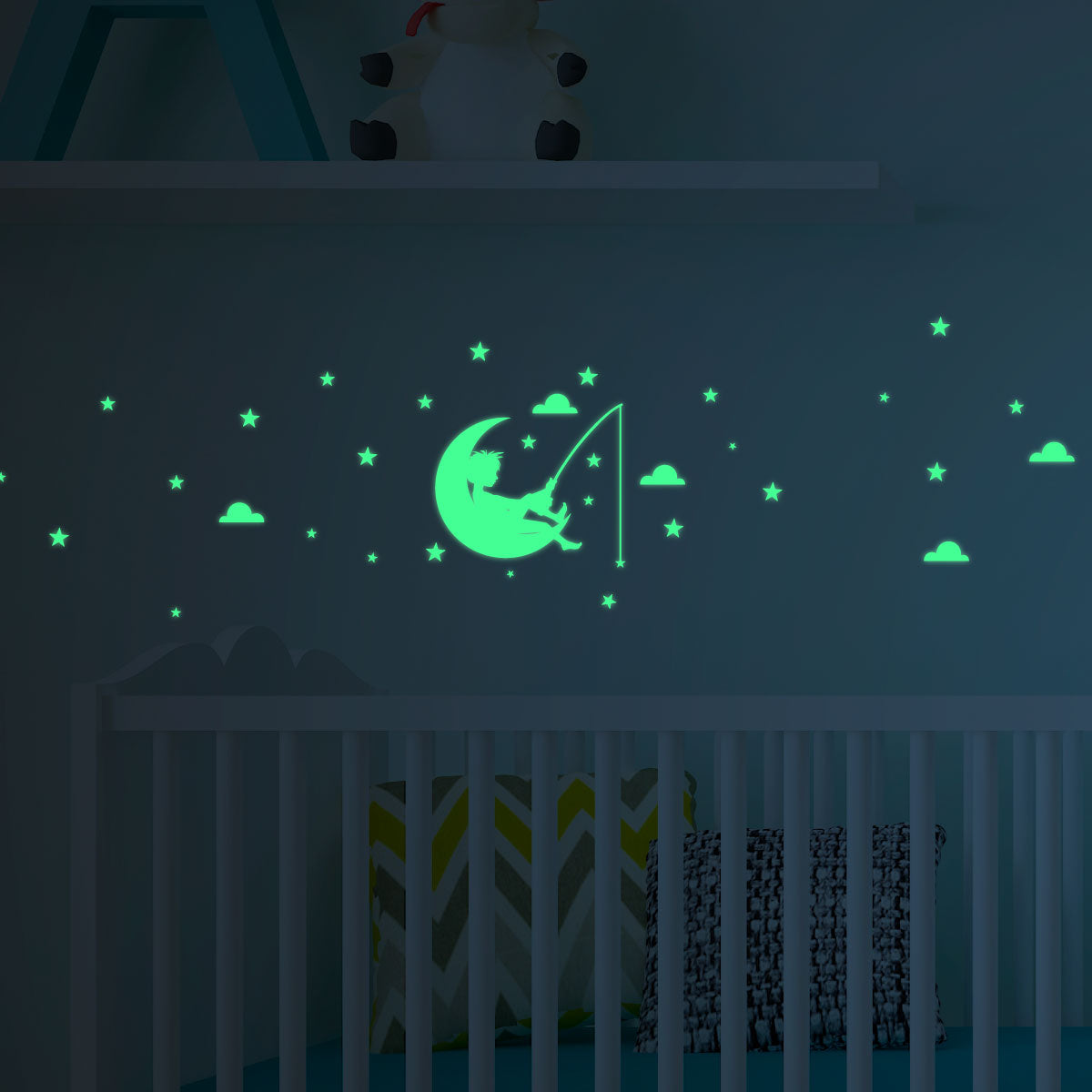 Niño en la luna con estrellas - VF028