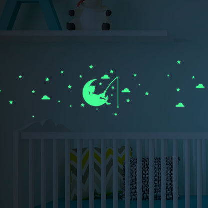 Niño en la luna con estrellas - VF028