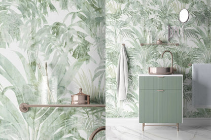 Mural Arboles Tropicales Brillantes - MT464