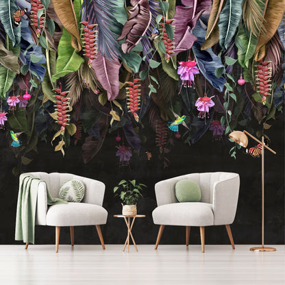 Mural Lluvia de flores tropicales - MT491