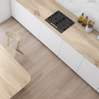 Vinilo Simil Madera Crema Textura 100% Realista  - VT002