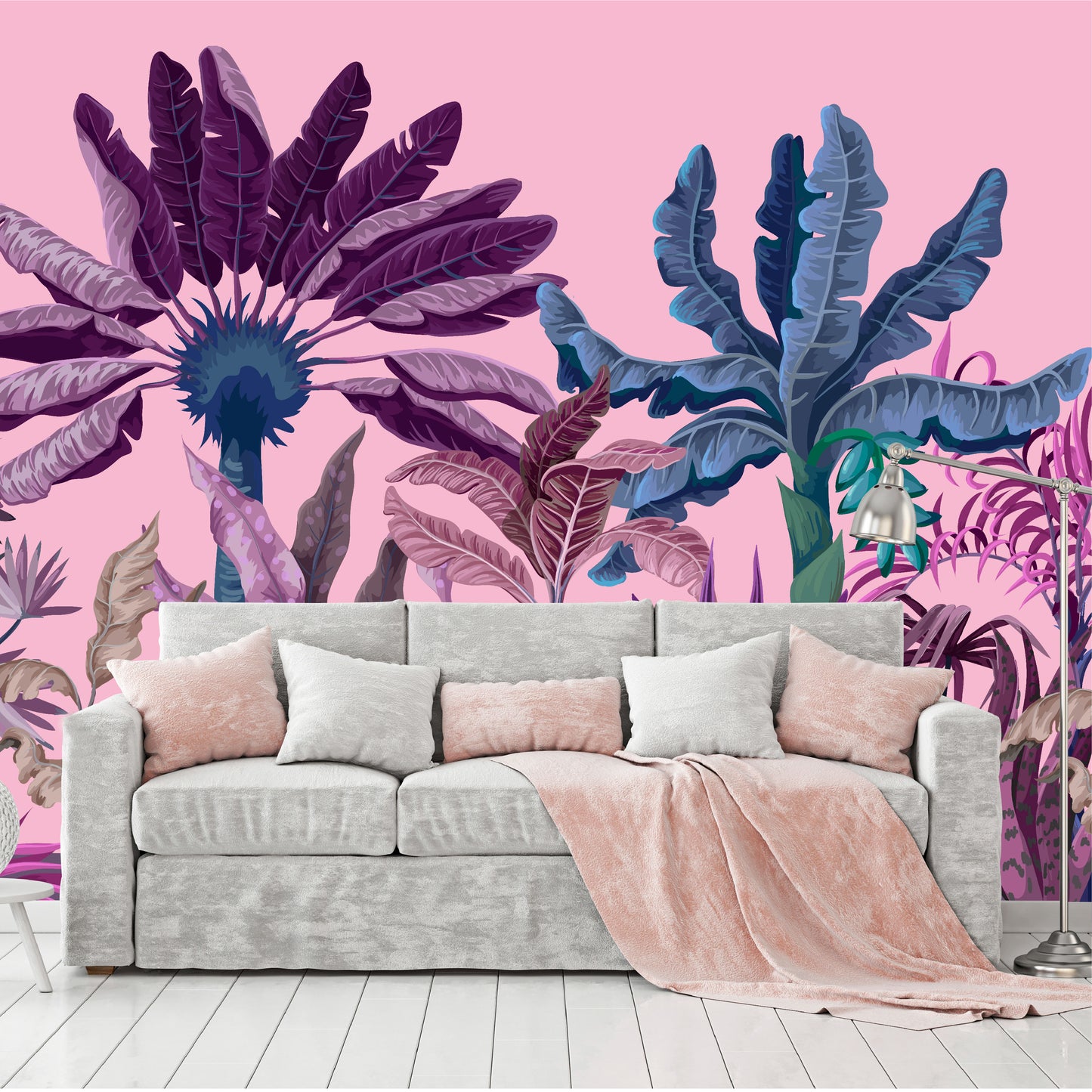 Mural Tropical Jungla Pink - MT225