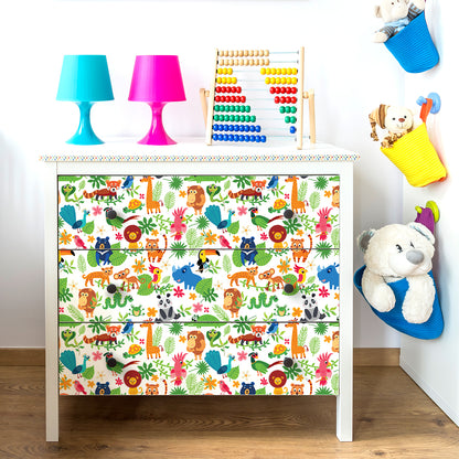 Vinilo para Muebles Animales de la Selva - MI091