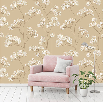 Mural flores blancas - MT363
