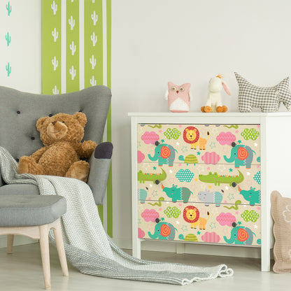 Vinilo para Muebles Animales Africanos - MI031