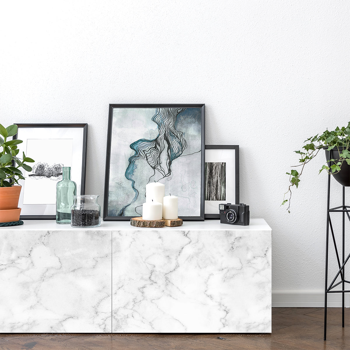 Vinilo Autoadhesivo Simil Marmol - 100x100cm - MM001