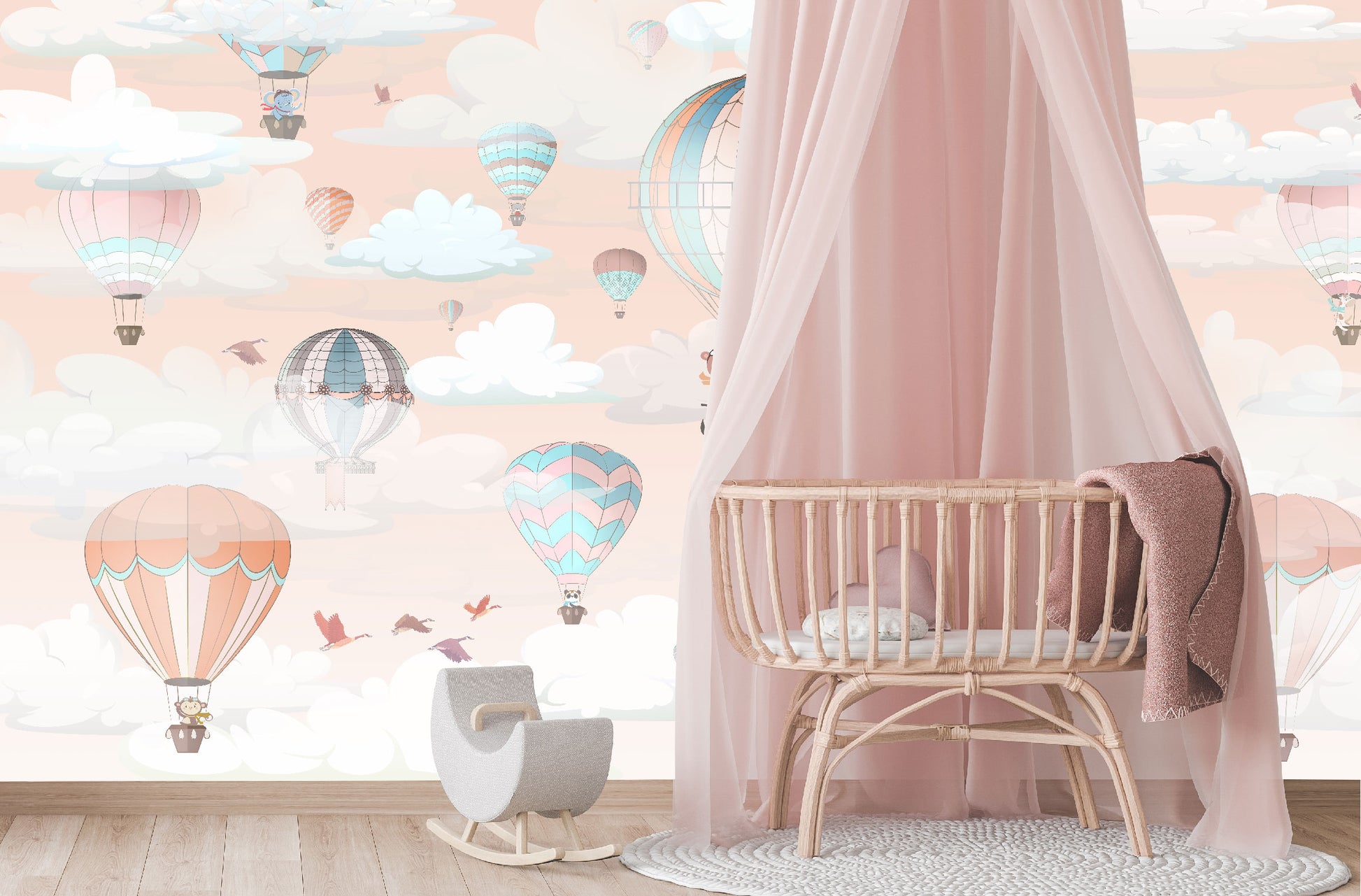 Mural Infantil Globos de Aire - MI054